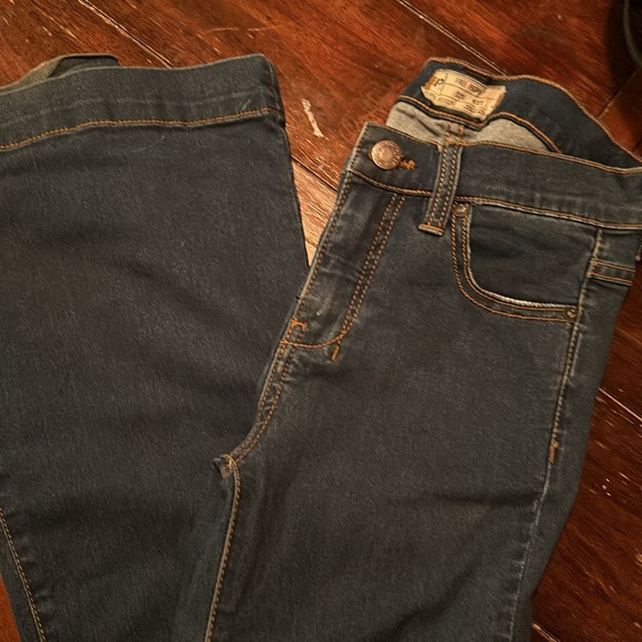 Free People superflare dark wash denim - Picture 2 of 7